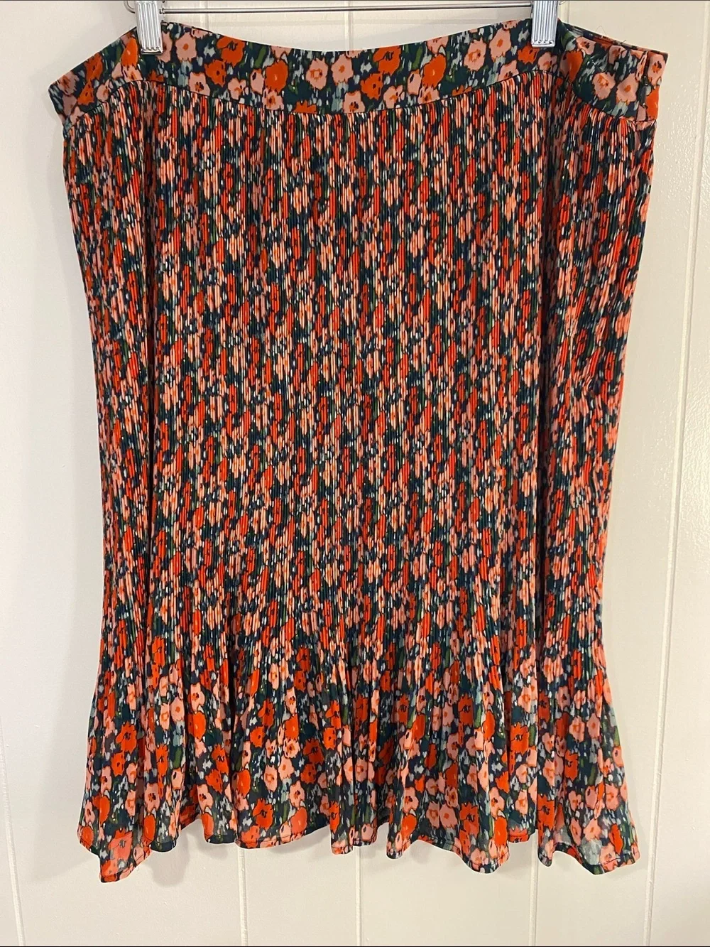 Boden Pleated Floral Skirt | Preppy Dopamine Cottagecore Euro Summer | Size 14